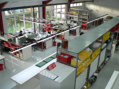 Produktionshalle von oben